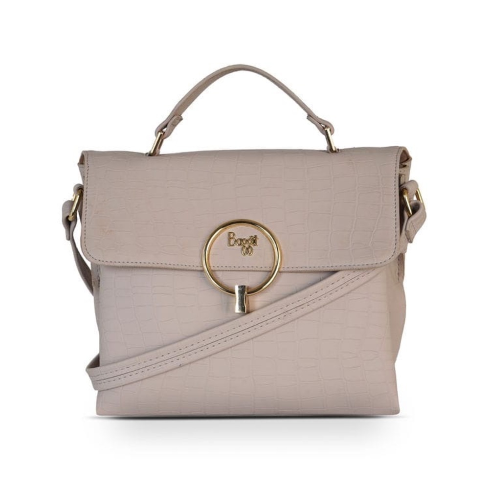 Baggit Women Grey Satchel-Regular size